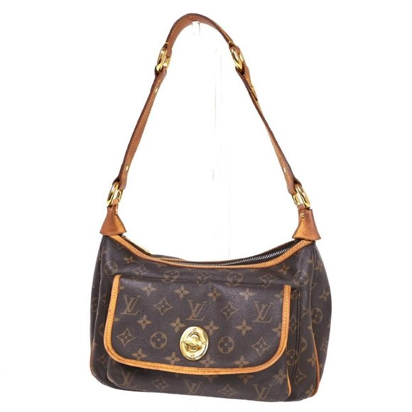 LOUIS VUITTON Tikal GM Shoulder Bag Monogram Canvas Leather Brown - Picture 1 of 16